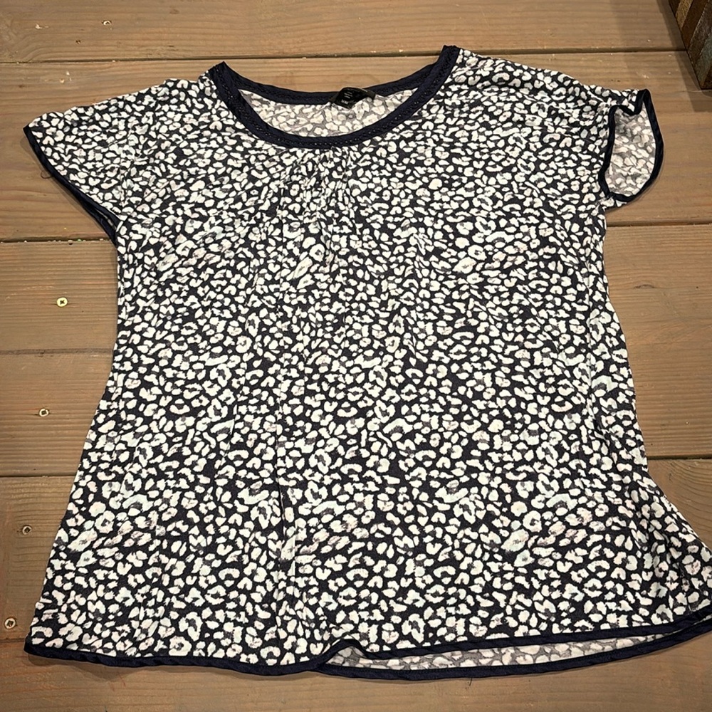 Blue cheetah sleep tee